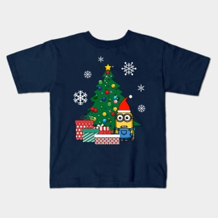 Minion Gifts Under The Christmas Tree Kids T-Shirt